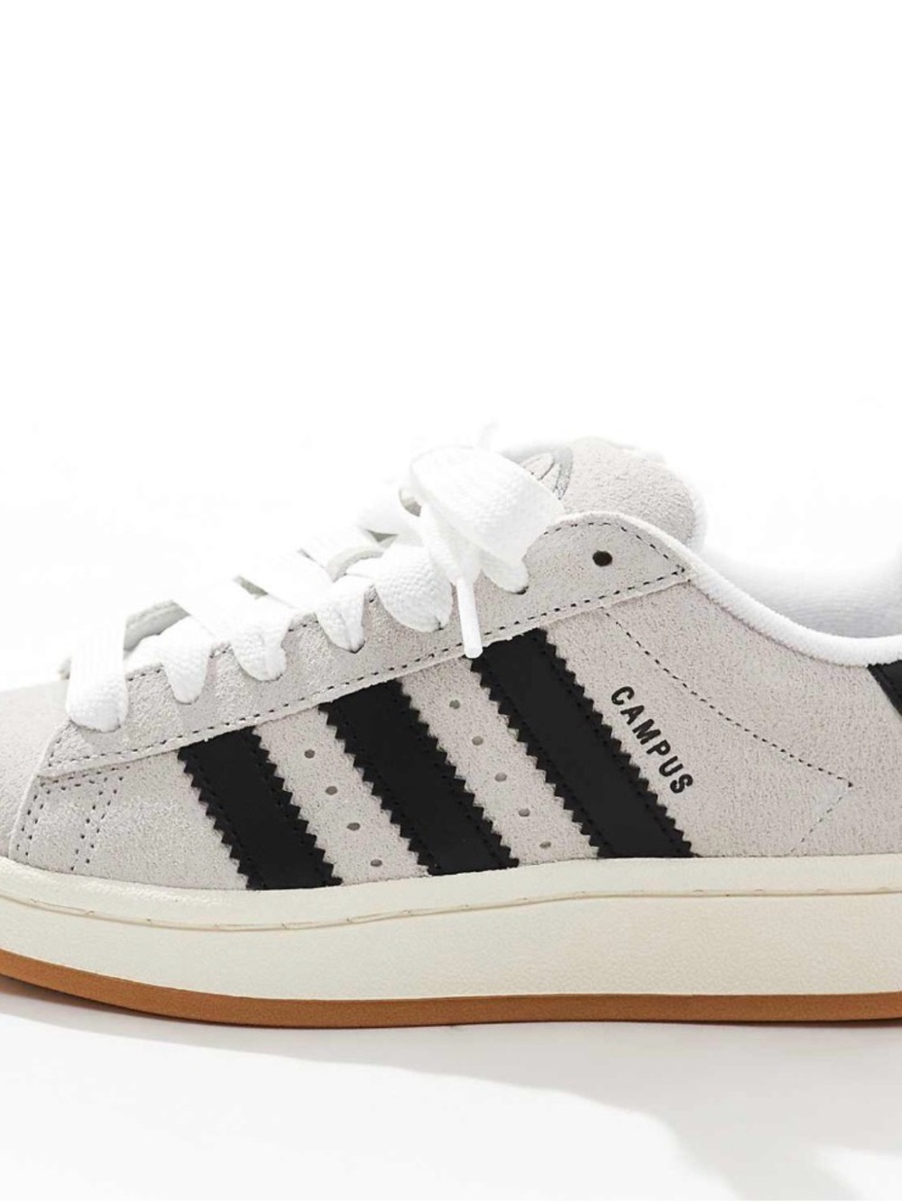 adidas Campus Suede Sneakers in White and Black